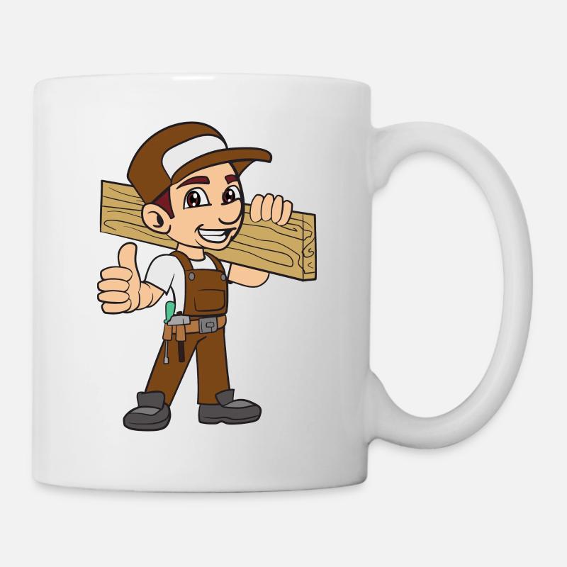 Menuisier charpentier - Mug blanc - blanc