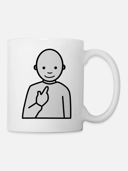 Meme - Drôle, drôle homme - Mug blanc - blanc