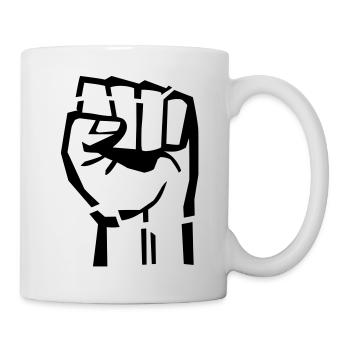 power_hand__f1 - Mug - white - Right