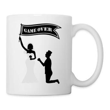 JGA game over flag Bride Groom Jafta Edison - Mug - white - Right