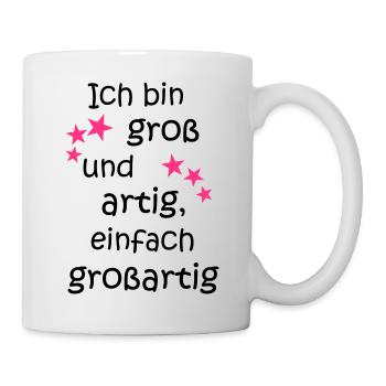 I'm great and kind = great pink - Mug - white - Right