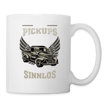 Pickup vintage car life meaningless - gift - Mug - white - Right