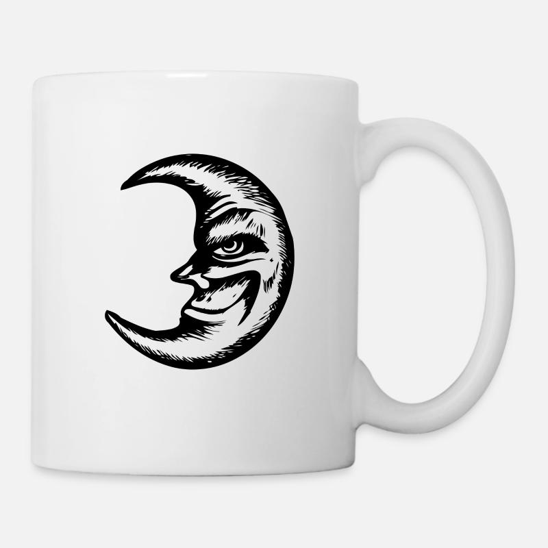 lune - Mug blanc - blanc