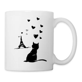 Le chat Ugo à Paris - Le chat Ugo à Paris - Mug blanc - blanc - Droite