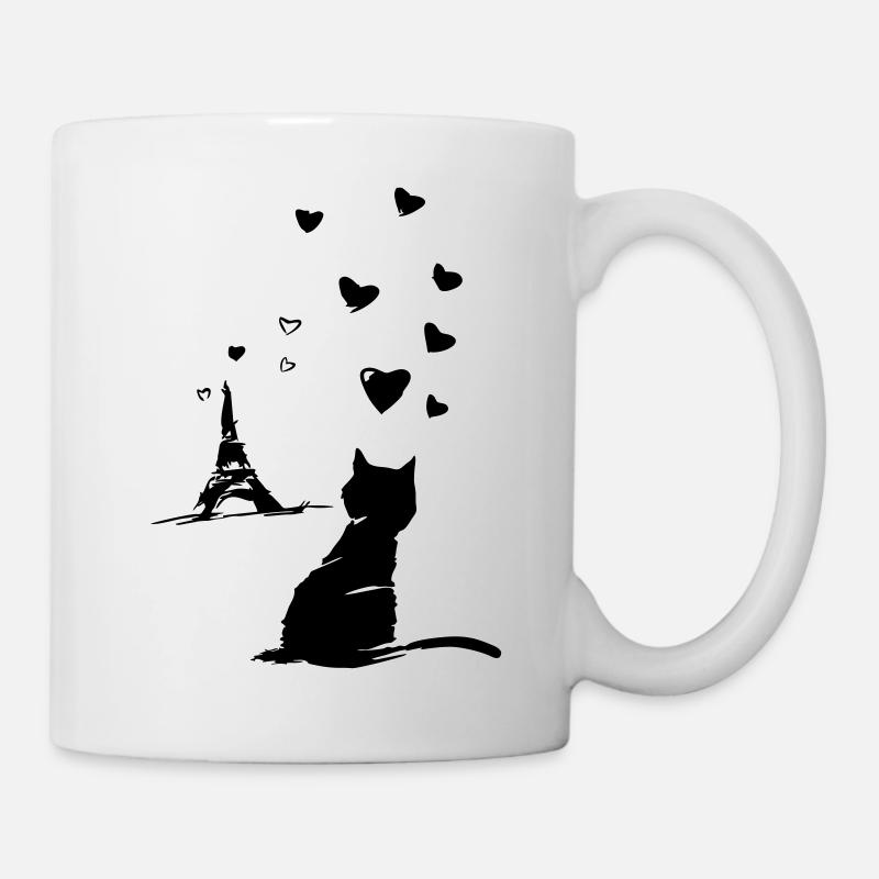 Die Katze Ugo in Paris - Die Ugo Katze in Paris - Tasse - Weiß