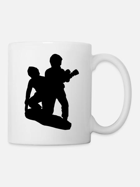 binomial Feuerwehrmann Angriff - Tasse - Weiß