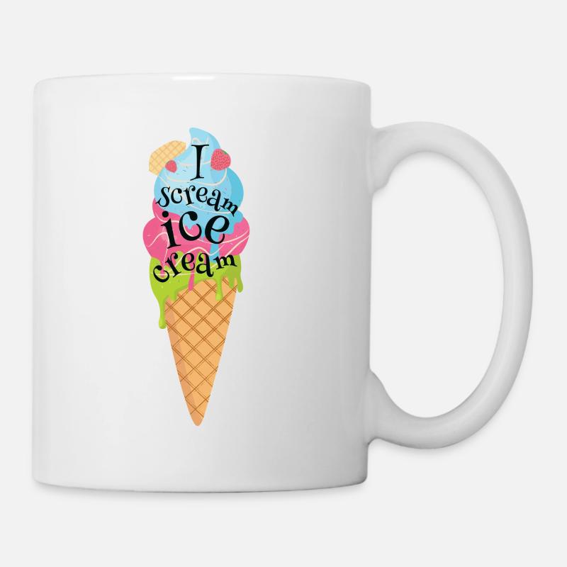 Eis - Tasse - Weiß