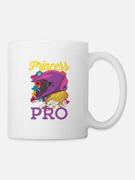 Motocross Princess Dirt Bike Motorcycle Gift - Mug - white