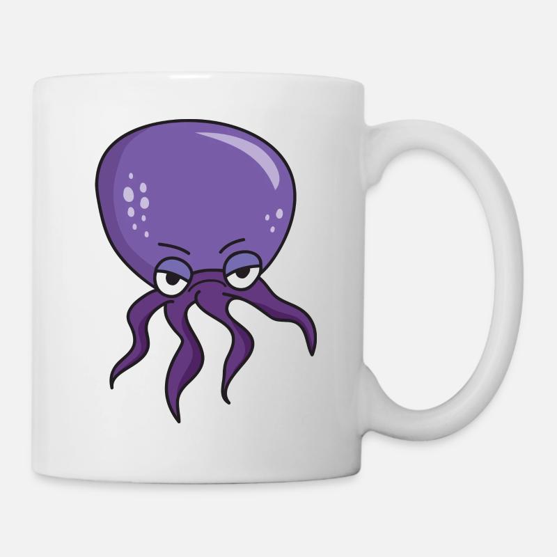 Octopus Giant octopus inkfish tentacle sea - Mug - white