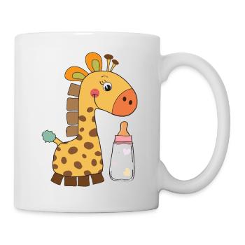 Giraffe - Geschenkidee - Tasse - Weiß - Rechts