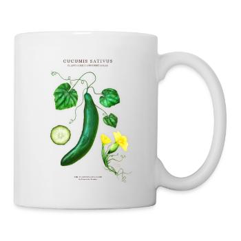 THE PLANTSPLATE FARM - Cucumis Sativus - Tasse - Weiß - Rechts