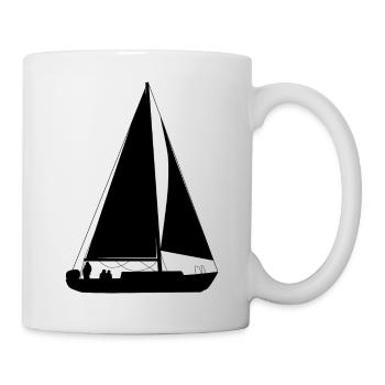 Voilier Voilier Voilier Sports nautiques - Mug blanc - blanc - Droite
