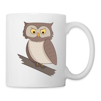 eagle owl - Mug - white - Right