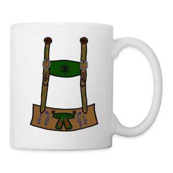 leather pants - Mug - white - Right