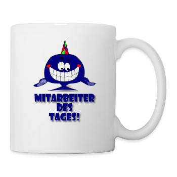 Mitarbeiter des Tages - Tasse - Weiß - Rechts