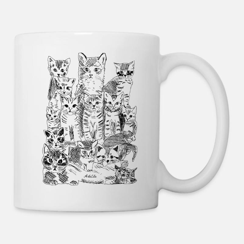 Katzen und Kätzchen - Katzen - Tasse - Weiß
