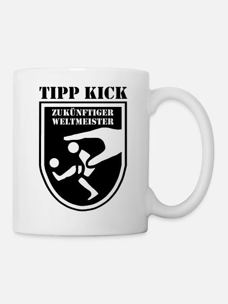 Zukünftiger Tipp Kick Sieger - Tasse - Weiß