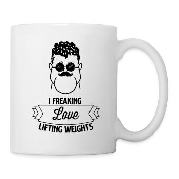 Je suis flippant LOVE soulever des poids - Mug blanc - blanc - Droite