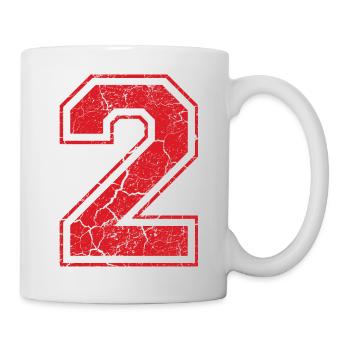 2 two zwei red rot (uk) - Mug - white - Right