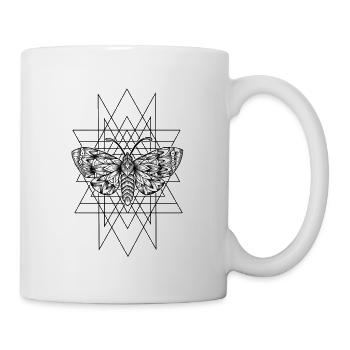 Moth geometry - Mug - white - Right