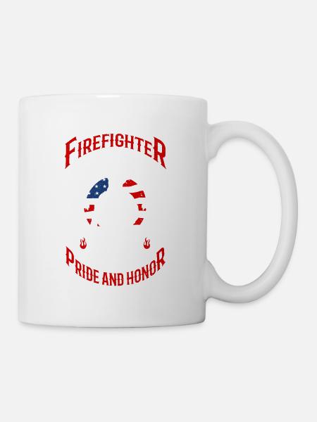 Firefighter - Tasse - Weiß