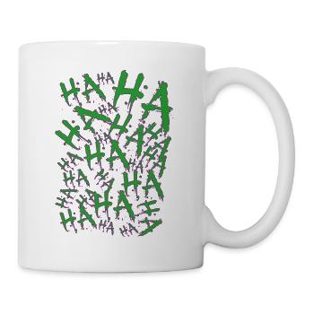 Halloween Joker Costume rire - Mug blanc - blanc - Droite