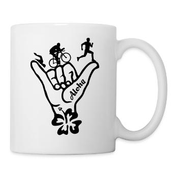 Triathlon Aloha - Tasse - Weiß - Rechts