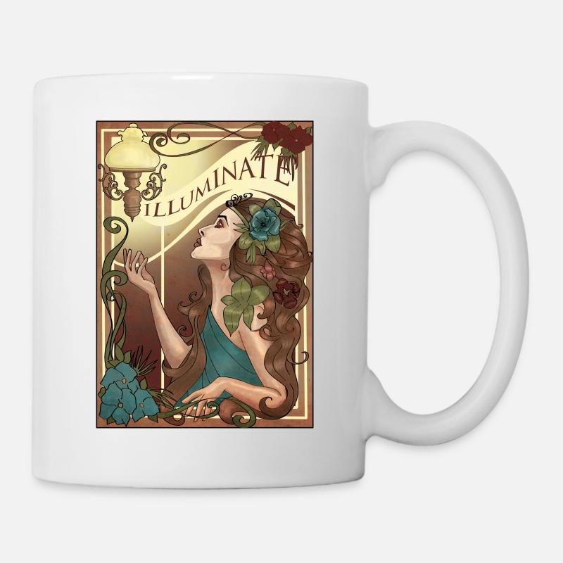 art nouveau - Mug - white