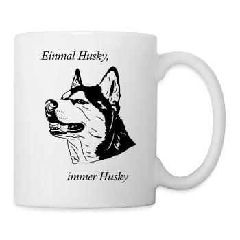 Once Husky always husky - Mug - white - Right