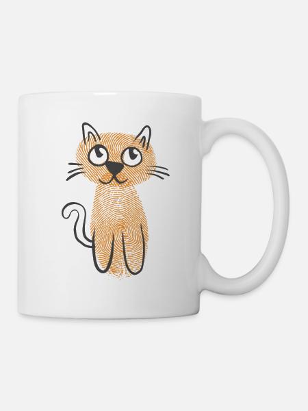 Sweet cat kids and baby shirt gift - Mug - white