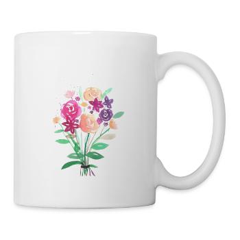 Bunch of flowers - Mug - white - Right