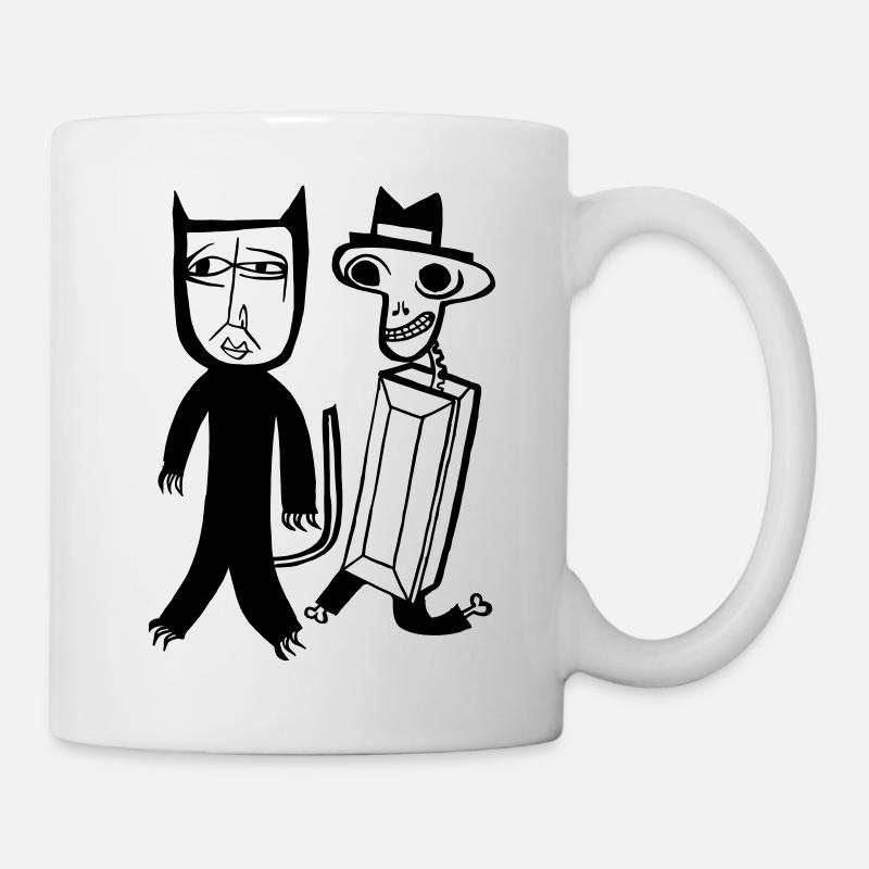créature de zombi halloween créature de monstre zombie - Mug blanc - blanc