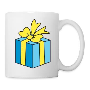 Paquet de paquet de cadeaux de Noël de Noël de Noël - Mug blanc - blanc - Droite