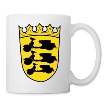 Wappen Baden Würtemberg - Tasse - Weiß - Rechts