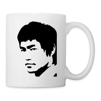 Bruce Lee die Legende - Tasse - Weiß - Rechts
