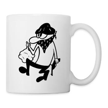 Der Bandit - Tasse - Weiß - Rechts