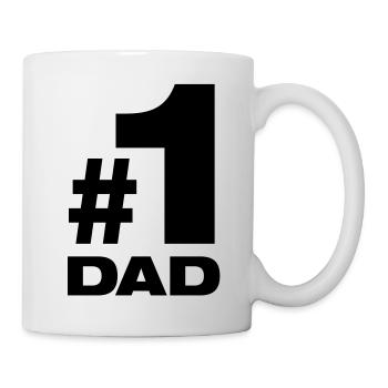 Number 1 Dad Best Father Papa Dad Parents Children - Mug - white - Right