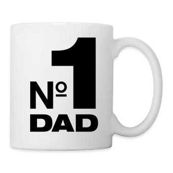 Number 1 Dad Best Father Papa Dad Parents Children - Mug - white - Right