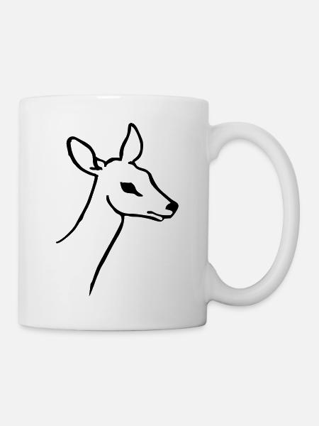 Biche - Mug blanc - blanc