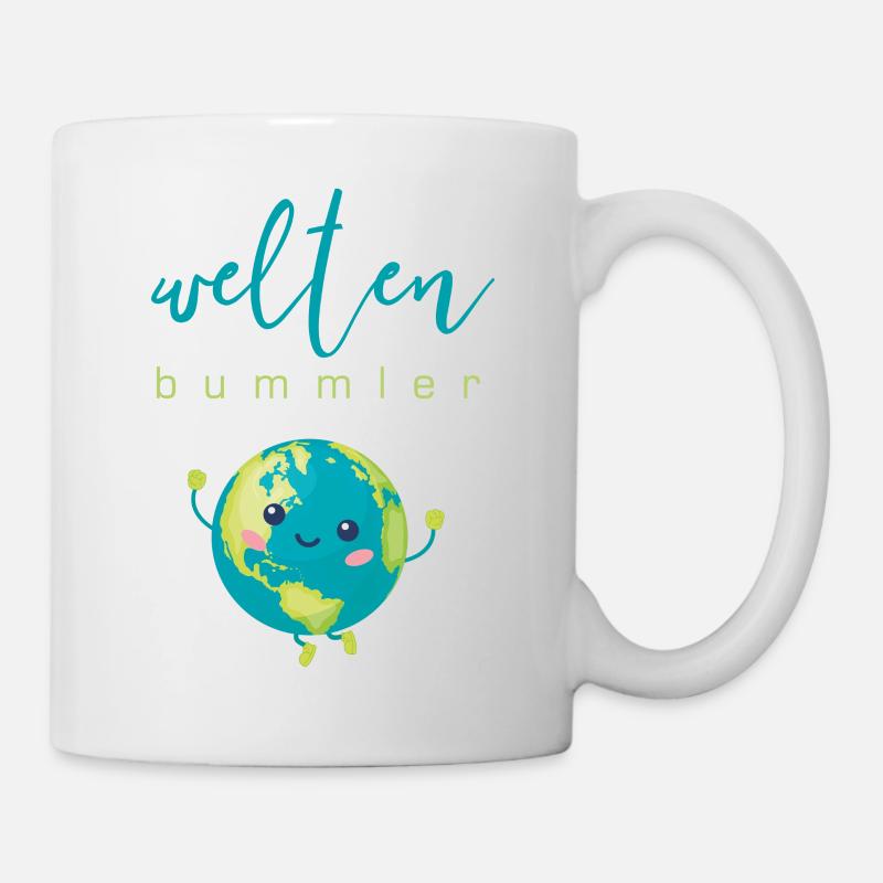 Weltenbummler - Tasse - Weiß