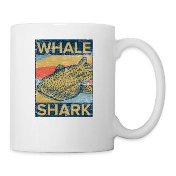 Whale shark retro - Mug - white - Right