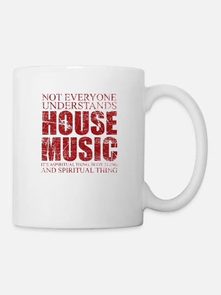 Music Spirituality House Music Gift - Mug - white