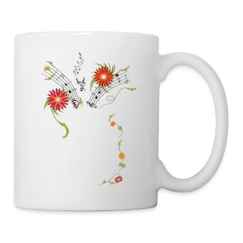 La musique de fond pour les instruments - Mug blanc - blanc - Droite