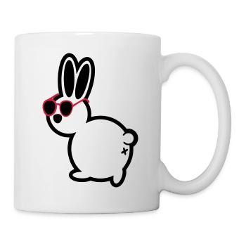 comic hase - Tasse - Weiß - Rechts