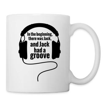 In The Groove begnning Jack Techno Headphones - Mug - white - Right