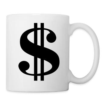 Dollar__V001 - Mug blanc - blanc - Droite