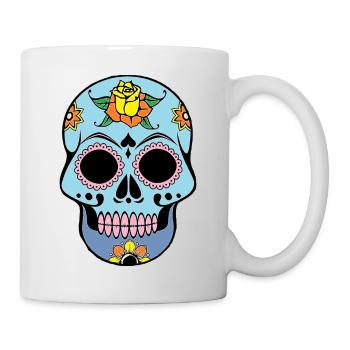 Totenkopf - Tasse - Weiß - Rechts