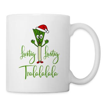 Nikolauch Drôle Drôle Tralalalala Dites Poireau - Mug blanc - blanc - Droite