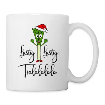 Nikolauch Funny Funny Tralalalala leek saying - Mug - white - Right