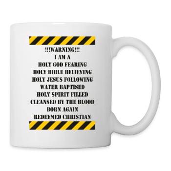 DIEU CRAIGNANT CHRÉTIEN - Mug blanc - blanc - Droite